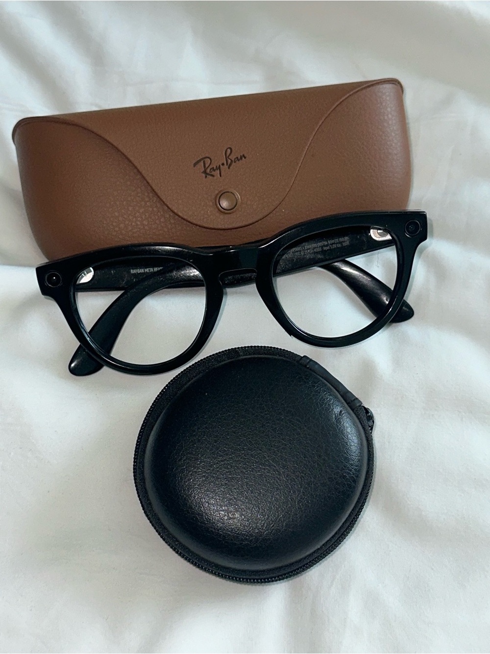 RayBan P Meta Headliner Gen 1 with pair of aftermarket replacement lenses. - Picture 5 of 13